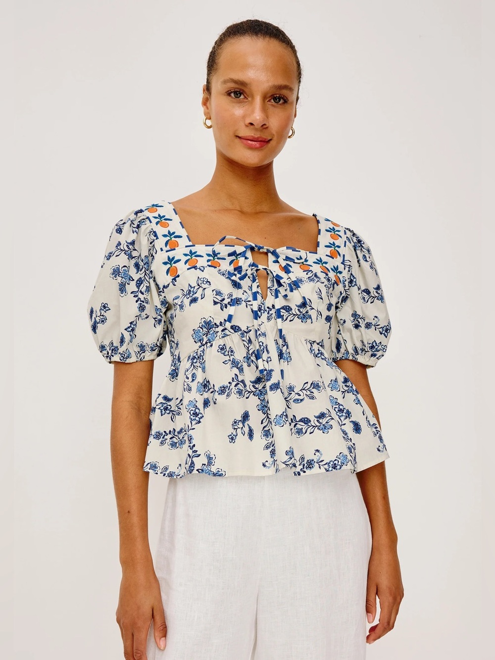 Rails Presley Top- in Ceramic Floral